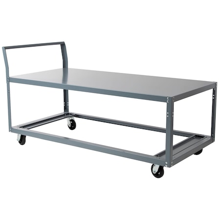 Global Industrial Mobile Steel Work Table, 72 x 36 x 30in, 1 Shelf 752234